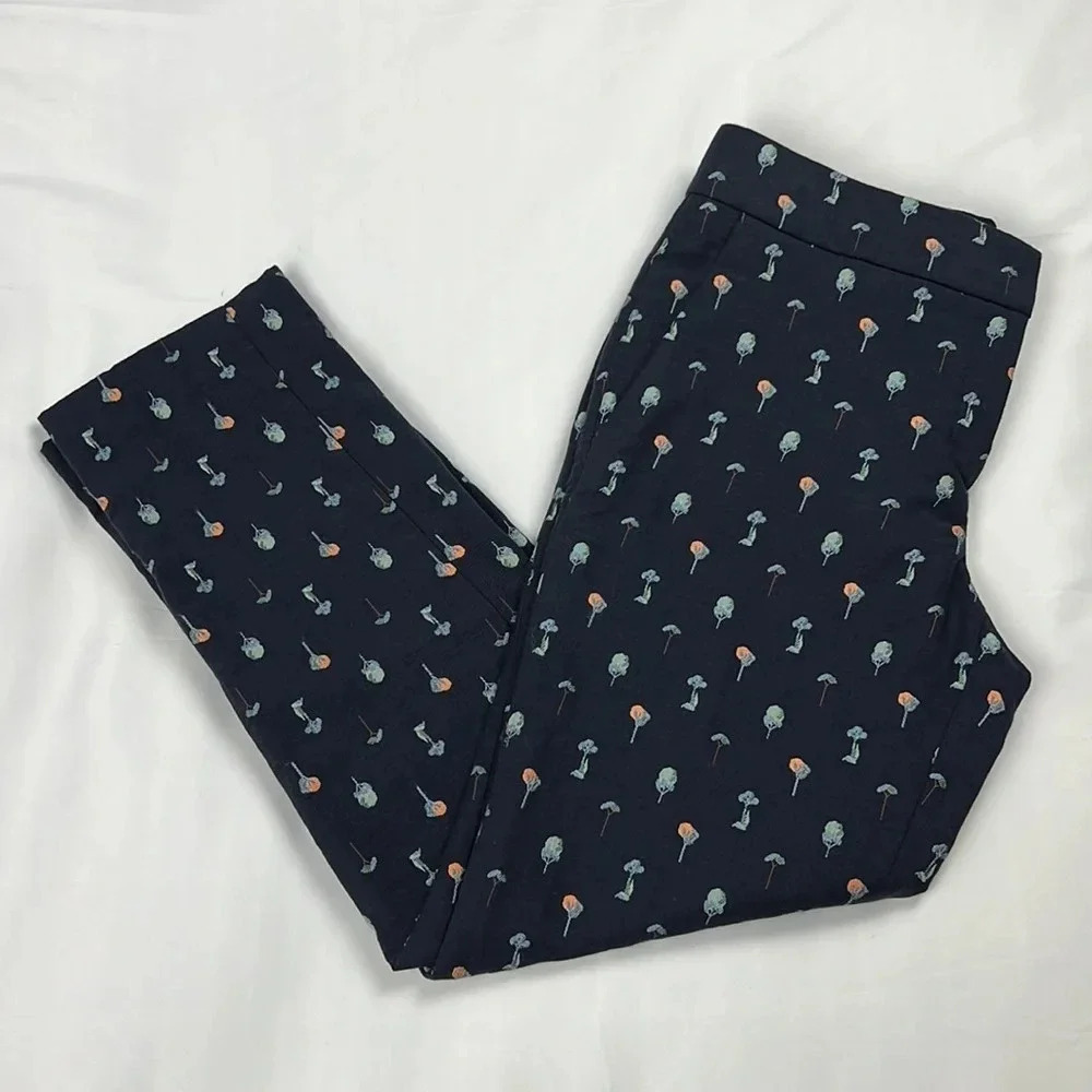 Ann Taylor NEW Women’s‎ 2 Devin Fit Print Tailored Ankle Pant